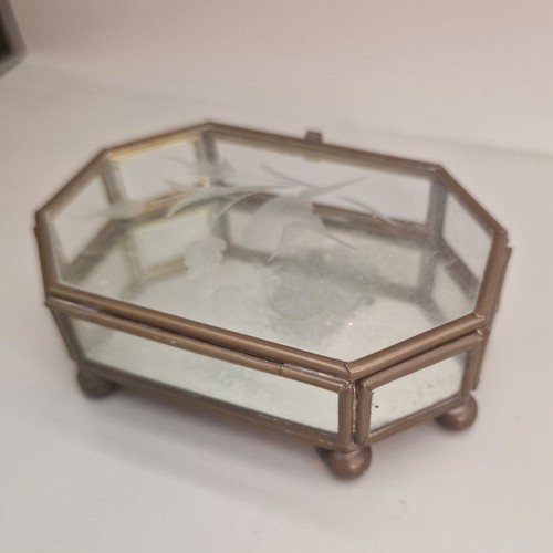 Vintage brass glass jewellery - vintage,