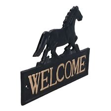 Horse Welcome Cast Iron Sign