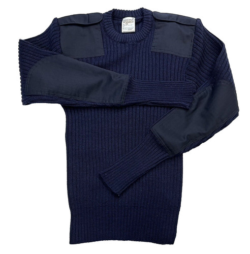 Navy blue utility jumper round - jumper,