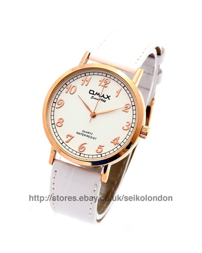 Omax unisex white dial - white,