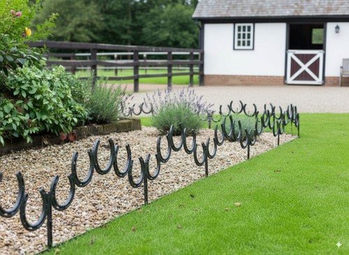 Rustic lucky horseshoe - rustic,