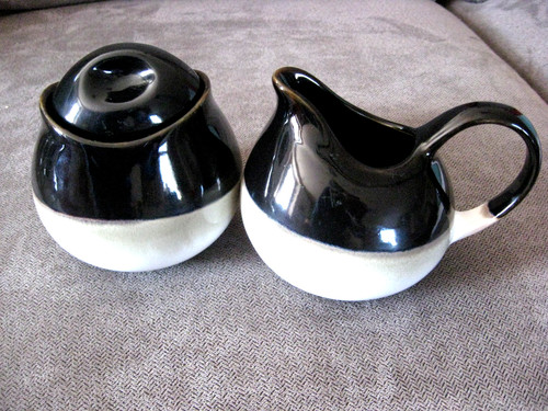 Sango creamer and covered - sango,