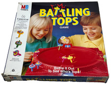 BATTLING TOPS : Rare MB Games 1980's Vintage Boxed Edition - In Vgc (FREE UK P&P