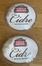 2 x Stella Cidre Oval + Round
