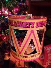 Vintage Crepe Paper Christmas Crackers In Cracker & Party Drum