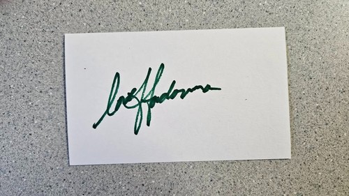 Madonna signed 3x5 index card - index,