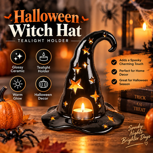 Black witch hat - hat, halloween