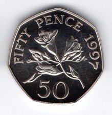 1997 Guernsey 50p Fifty Pence