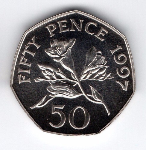 1997 guernsey 50p fifty pence - fifty,