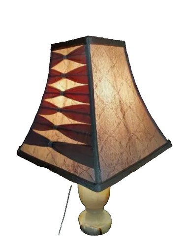 Onyx marble table - marble, lamp