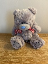 Me To You Grey Teddy Bear With Red & White Gingham Bow 4” Plush L24A Rare