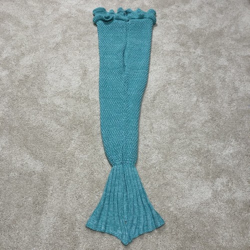 Kid teal mermaid blanket - teal,