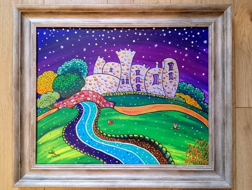 Starry night laugharne - night, at