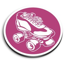 1x Round Fridge MDF Magnet