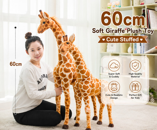 60cm soft giraffe plush toy - soft,