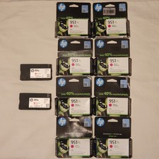 10 x Genuine HP 951XL Magenta Ink Cartridges CN047AE Joblot (Date: 2022 - 2024)