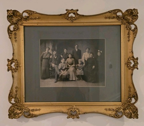 Antique gilded gesso frame - gilded,