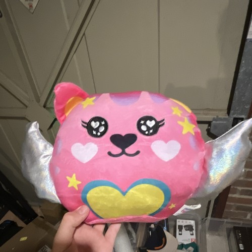 Smooshy mushy pink winged cat - winged,