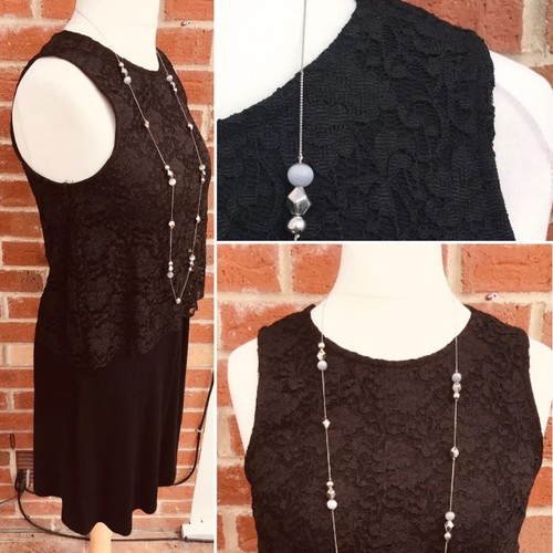 Bnwt size black lace - size,