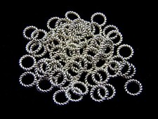 8mm   Tibetan Silver Twisted