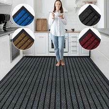 Non Slip Heavy Duty Rubber Barrier Mat Hall Kitchen Rug Hallway Runner Door Mats