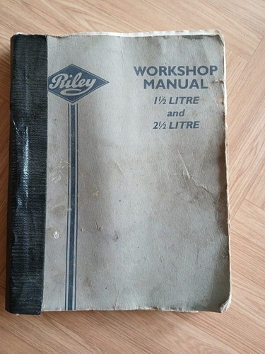 Riley workshop manual - manual, 1.5