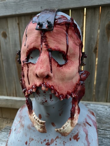 Bloody human skin mangled - bloody,