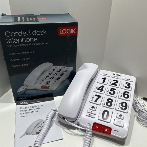 Logik corded big button desk - big,