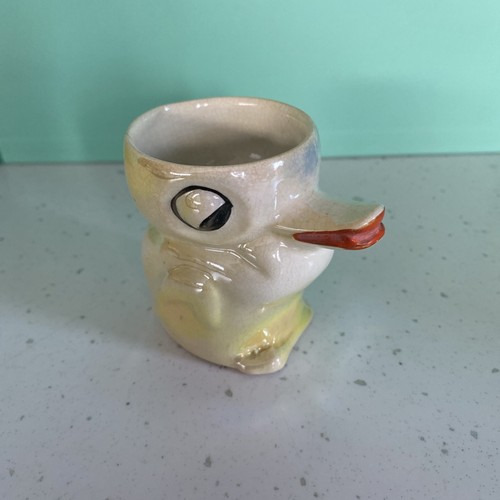 Vintage egg cup duck - egg,