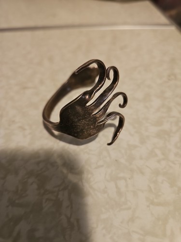 Vintage silver plated fork - plated,