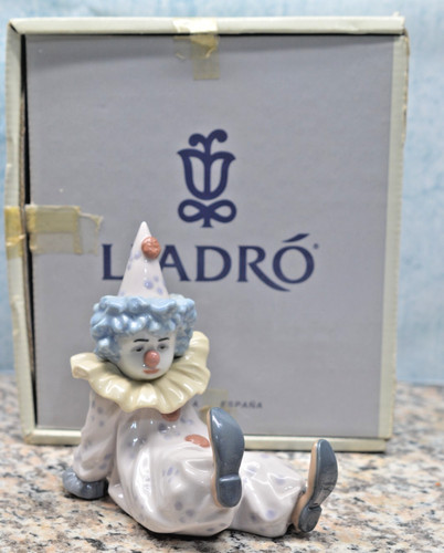 Lladro tired friend pierrot - lladro, friend"