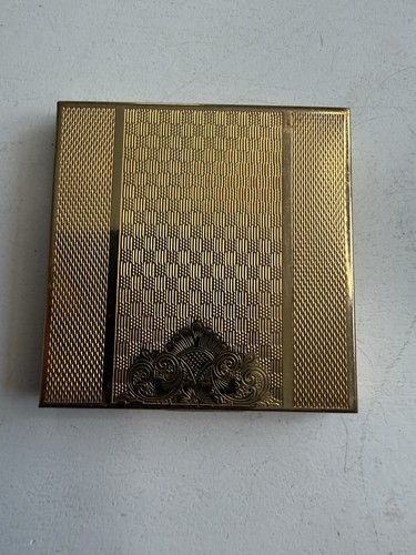 Vintage gold tone powder - gold,