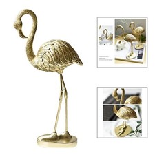 Gold Flamingo Figurine Statue