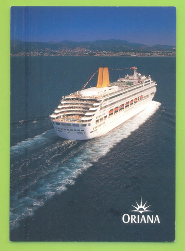 Oriana cruises postcard - oriana.p&o, cruises.postcard