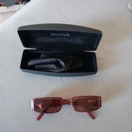 Red dead eyeglasses maroon - eyeglasses,