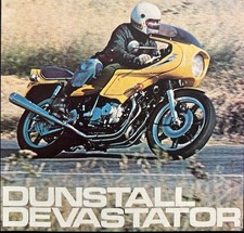 HONDA 750 DUNSTALL DEVASTATOR - ORIGINAL 1976 RARE ROAD TEST COVERING 4 PAGES