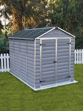Garden shed grey plastic - garden,