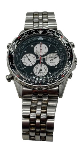 Seiko steel flightmaster - seiko,