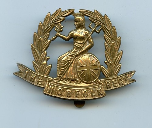 The norfolk regiment - brass, cap