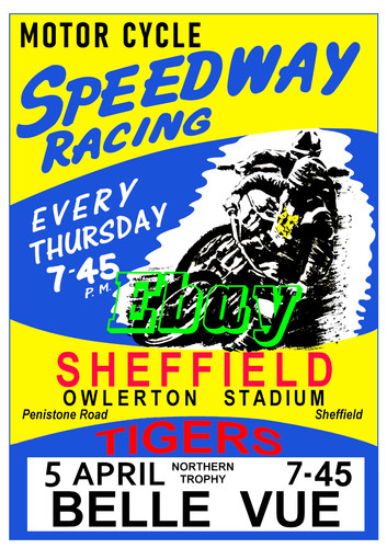 Sheffield speedway retro a4 - sheffield,