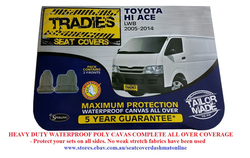 Tradies heavy duty canvas seat - duty,