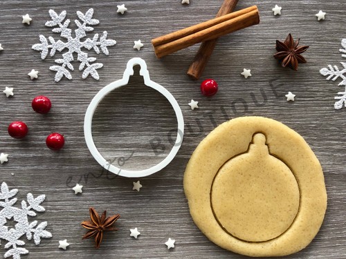 Bauble xmas cookie cutter - cutter, 03