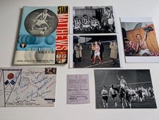 STOKE CITY FC STANLEY MATTHEWS 1965 TESTIMONIAL FAREWELL PROGRAMME & 5 PHOTOS