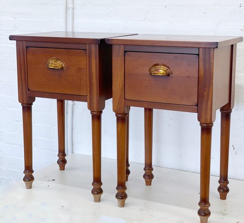Mahogany bedside cabinets - x,