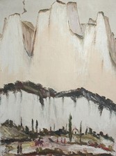 Vintage impressionist oil