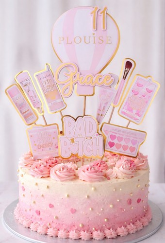 Plouise cake topper - topper, set