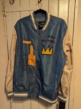 MEMBERS ONLY Jean Michel Basquiat Men  Jacket Artestar Varsity Bomber Jay Z Art