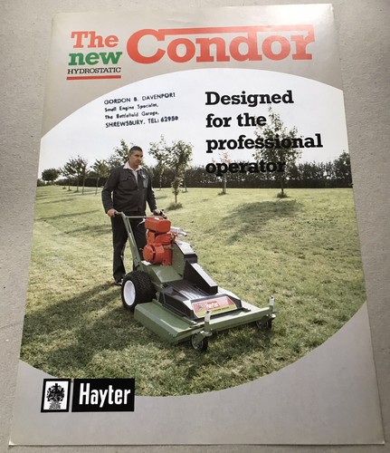 Hayter the new - hayter, condor