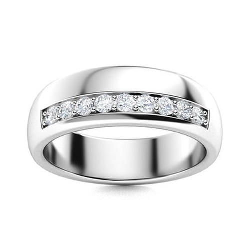Men wedding band - men, platinum