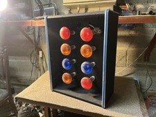 Vintage disco light box case sound to light style Bulgin 70s 80s coloured bulbs